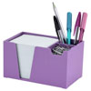 Desk Organizer Pencil Paper Clip Holder Solid Purple 954