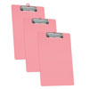 Acrimet Clipboard Letter Size Plastic Low Profile Clip Solid Pink 134