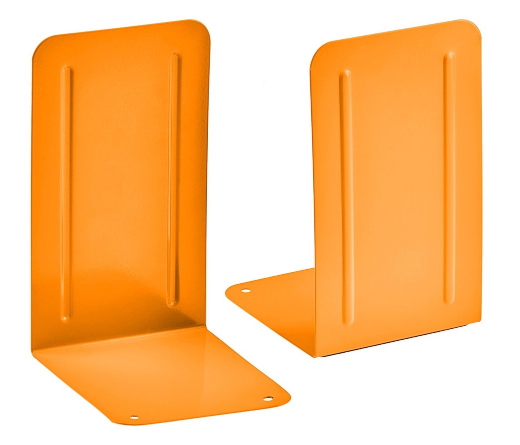 Acrimet Bookends Premium (Orange Color) (1 Pair Pack)