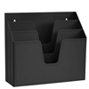 Horizontal Triple File Folder Black 860.4