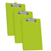 Acrimet Clipboard Letter Size Plastic Low Profile Clip Green Citrus 134