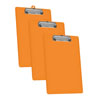 Acrimet Clipboard Letter Size Plastic Low Profile Orange Citrus 134