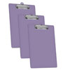 Acrimet Clipboard Letter Size Plastic Low Profile Clip Purple 134