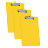 Acrimet Clipboard Letter Size Plastic Low Profile Clip Yellow 134