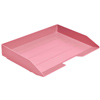 Letter Tray Stackable Side Load Single Solid Pink
