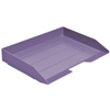 Letter Tray Stackable Side Load Single Solid Purple