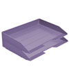 Acrimet Stackable Letter Tray 2 Tier Side Load Solid Purple
