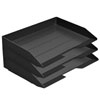 Acrimet Stackable Letter Tray 3 Tier Side Load Black