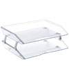 Acrimet Facility 2 Tier Letter Tray Side Load Clear Crystal