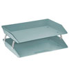 Acrimet Facility 2 Tier Letter Tray Side Load Solid Green