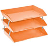 Acrimet Facility 3 Tier Letter Tray Side Load Orange