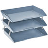 Acrimet Facility 3 Tier Letter Tray Side Load Solid Blue