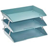 Acrimet Facility 3 Tier Letter Tray Side Load Solid Green