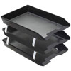 Acrimet Facility 3 Tier Letter Tray Front Load Black