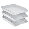 Acrimet Facility 3 Tier Letter Tray Front Load White