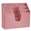 Acrimet Horizontal Triple File Folder Solid Pink