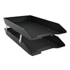 Letter Tray Front Load Legal Size 2 Tier Black Color