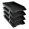Letter Tray Front Load Legal Size 4 Tier Black Color
