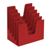 File Sorter Plastic Solid Red