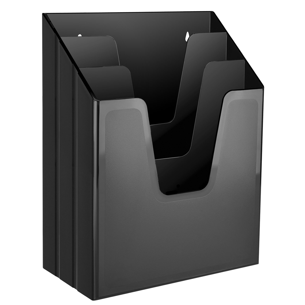 Acrimet Vertical File Folder Organizer (Solid Black Color) Code 864.4